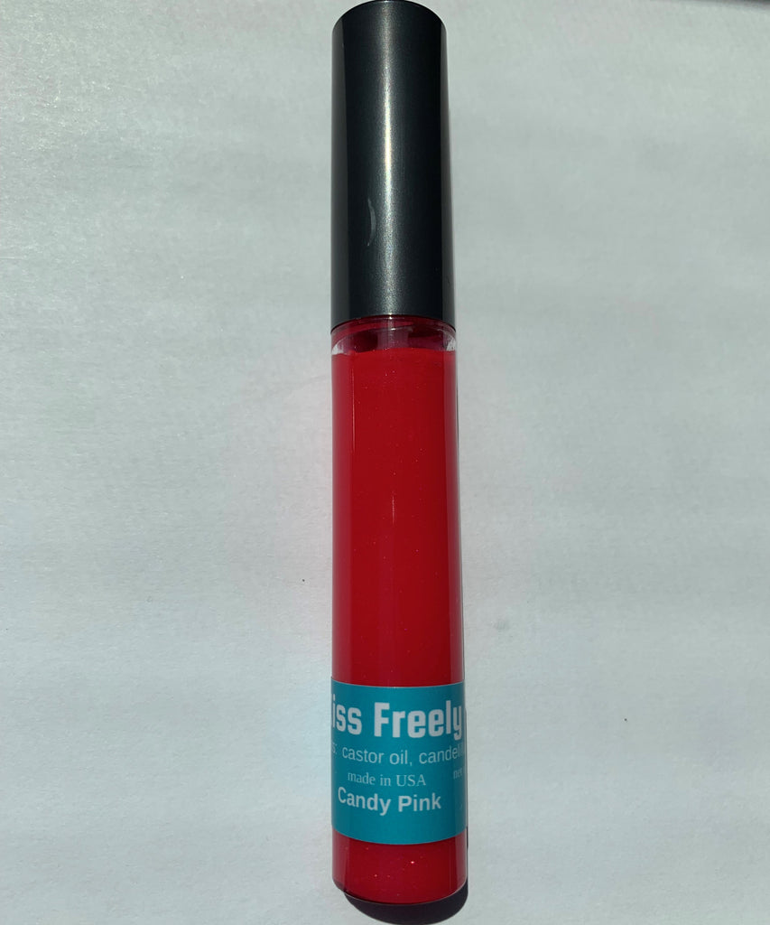 Candy Pink Lip Gloss with Wand