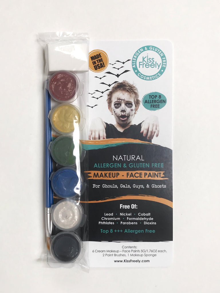 All Natural Allergen Free Face Paint for Halloween - 6 Pack – Kiss